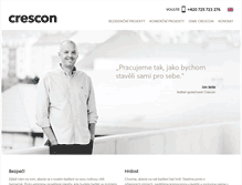 Tablet Screenshot of crescon.cz